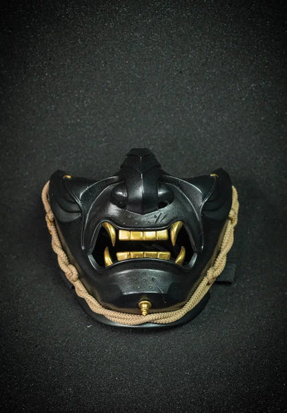 Black Ghost of Tsushima Samurai Oni Mask