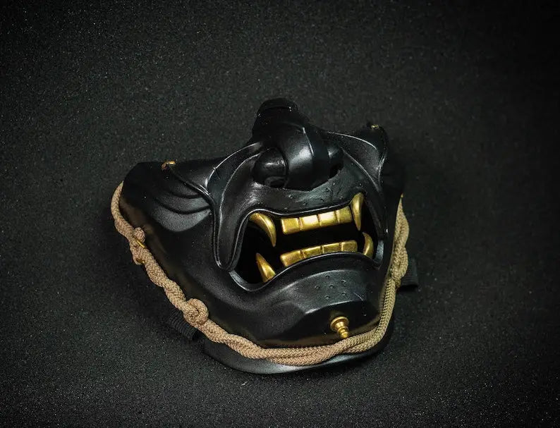 Black Ghost of Tsushima Samurai Oni Mask