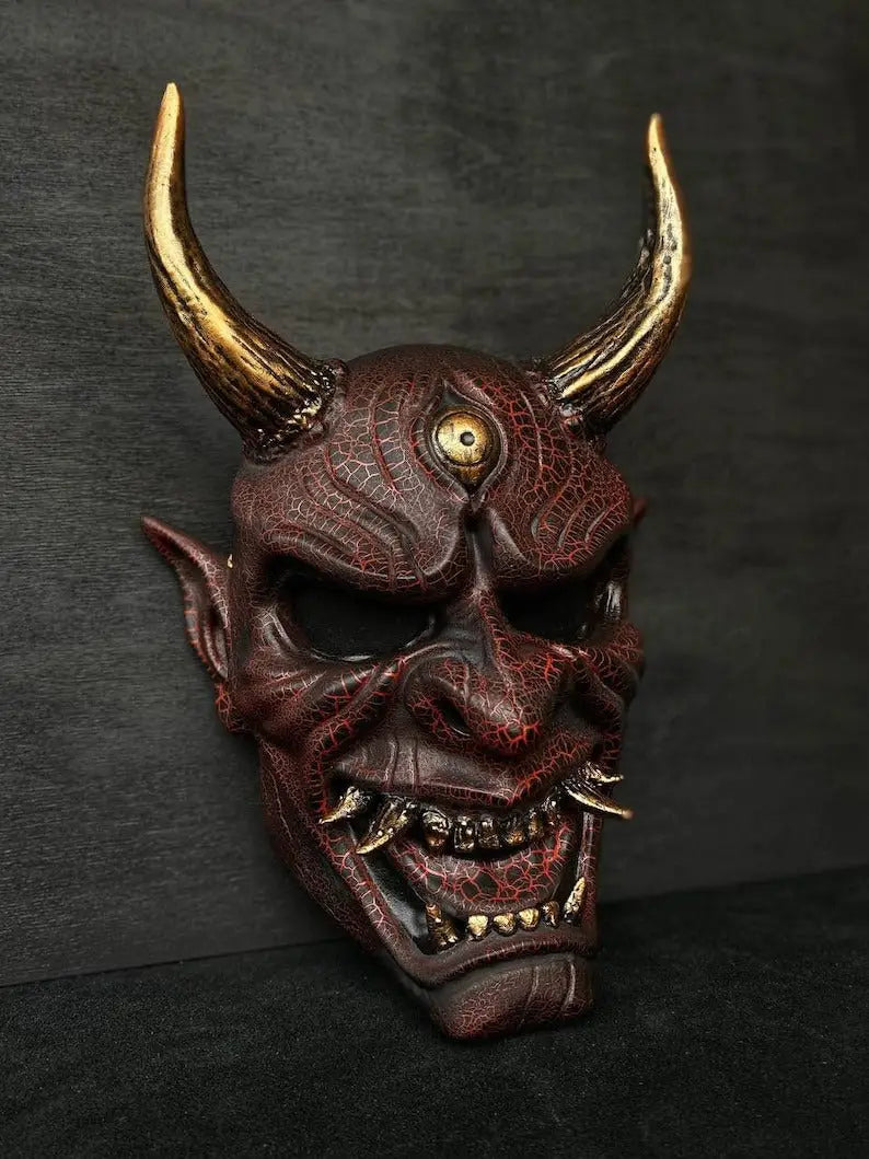 Hellfire Oni Yokai Mask