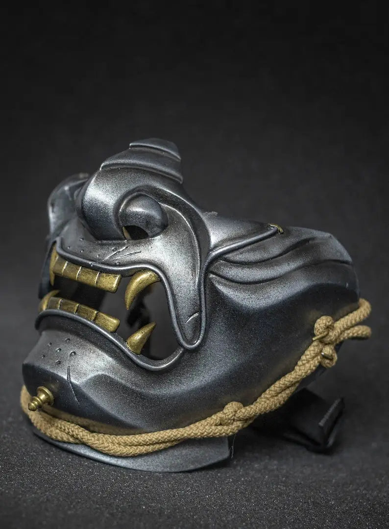 Masque Argent Fantôme de Tsushima Samurai Oni