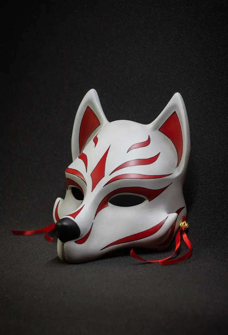 Masque mythique de renard Kitsune