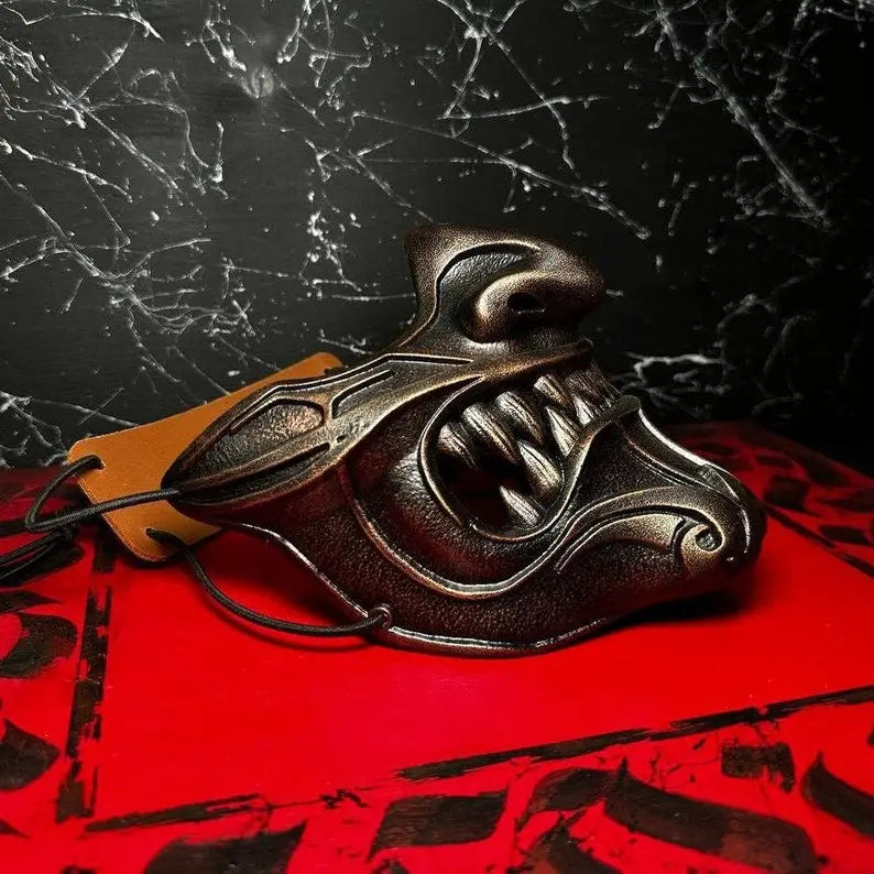 Bronze Oni Ronin Samurai Mask