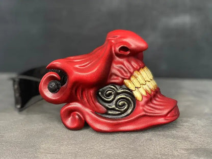 Red Oni Ronin Samurai Mask