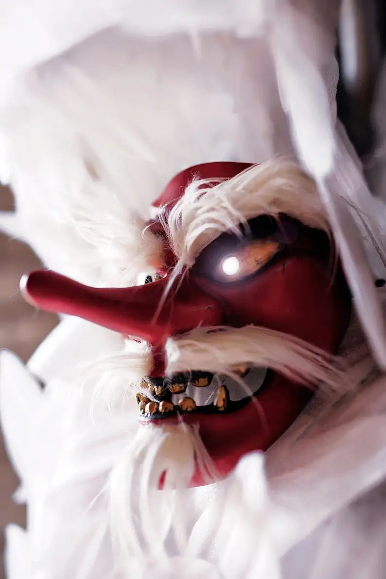 White Hair Red Tengu Mask – 🈹 JAPAN BOX