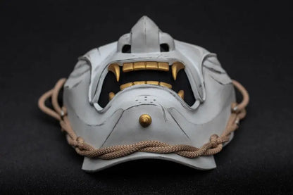 White Ghost of Tsushima Samurai Oni Mask