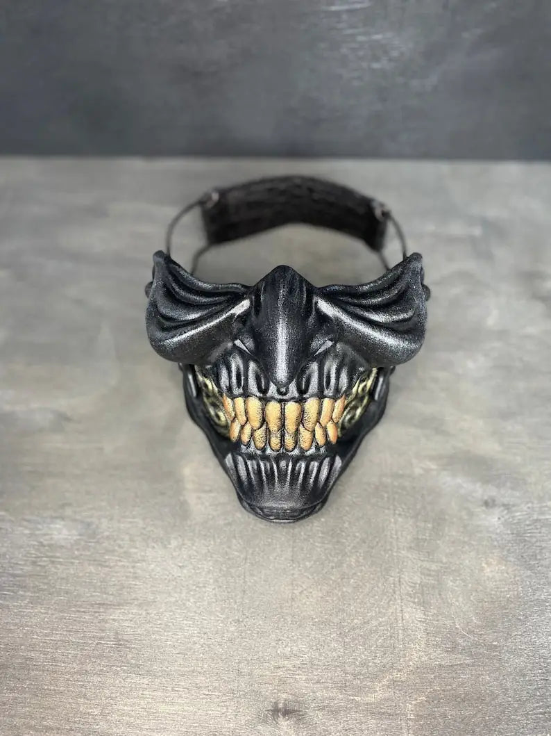 Black Oni Ronin Samurai Mask