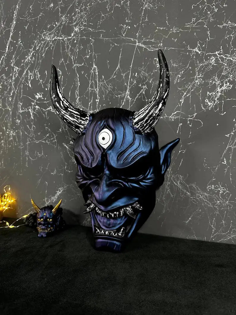 Neon Night Oni Yokai Mask