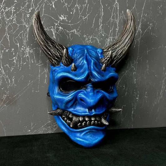 Masque de crâne d&#39;oni bleu