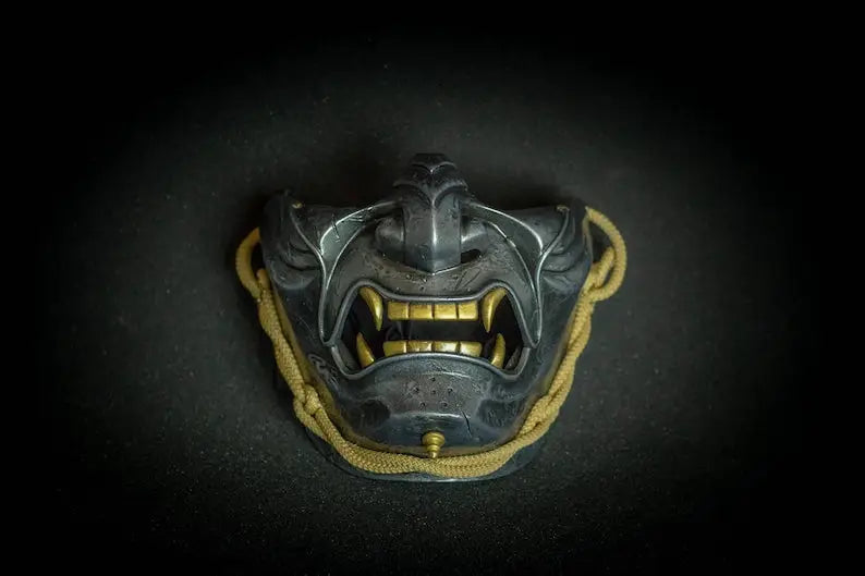 Masque Oni Fantôme Gris de Tsushima Samurai