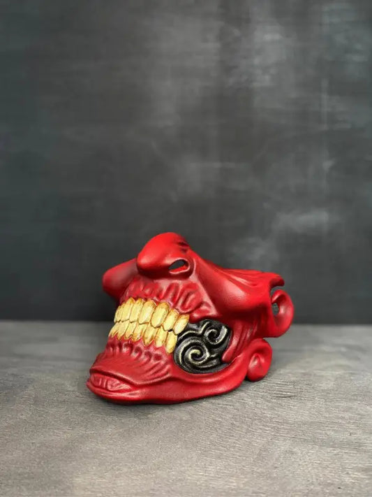 Red Oni Ronin Samurai Mask