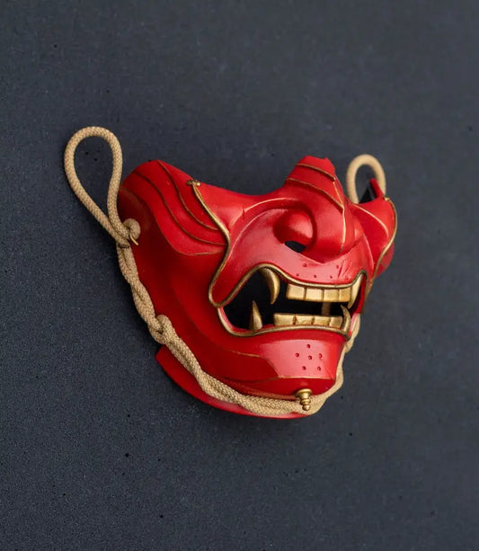 Maschera Oni Samurai del Fantasma Rosso di Tsushima