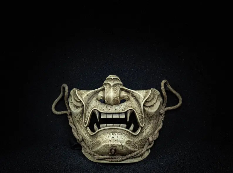 Maschera Oni del Samurai Fantasma d&#39;Ossa di Tsushima