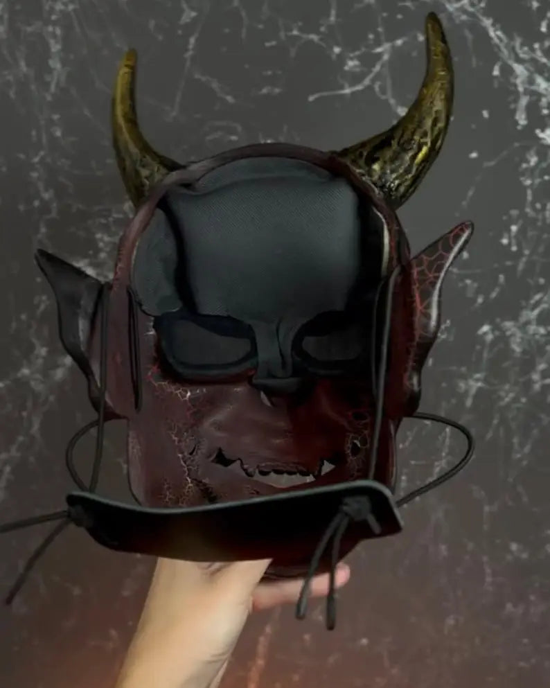 Hellfire Oni Yokai Mask