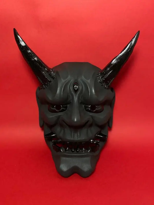 Máscara de demonio Oni negro