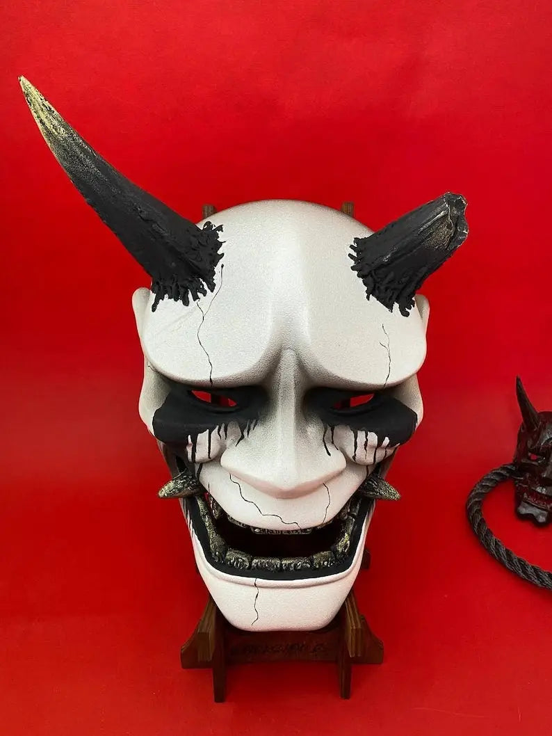 Crying White Hannya Demon Mask