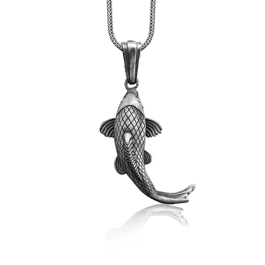 Collier en argent poisson Koi