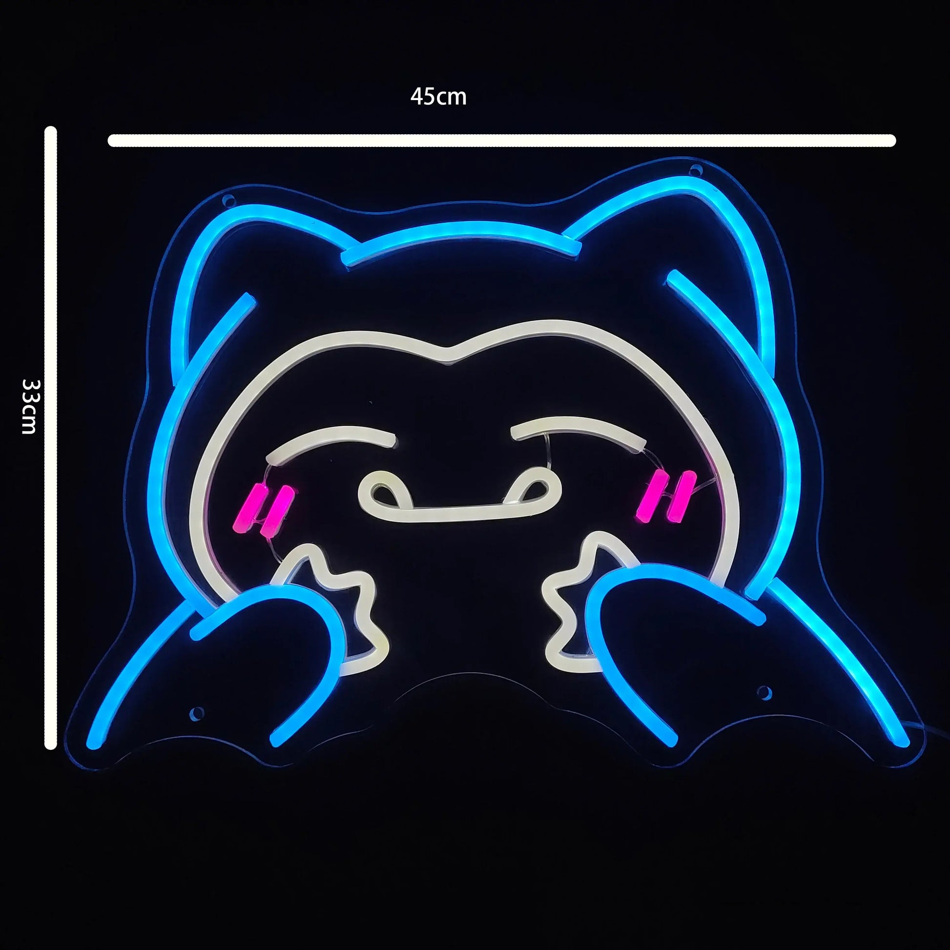 Kawaii Snorlax Neon Sign