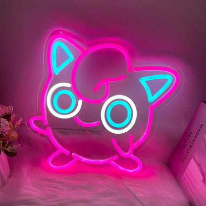 Jiggly Puff Pink Neon Sign
