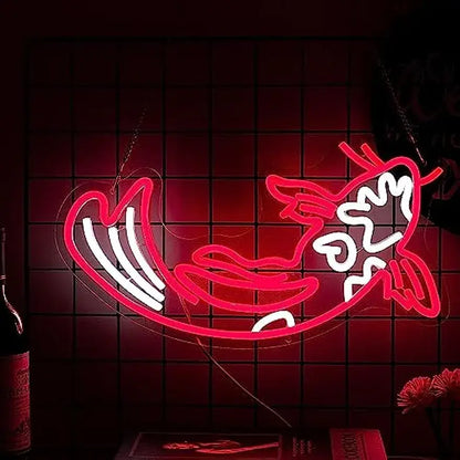 Red Koi Fish Neon Sign