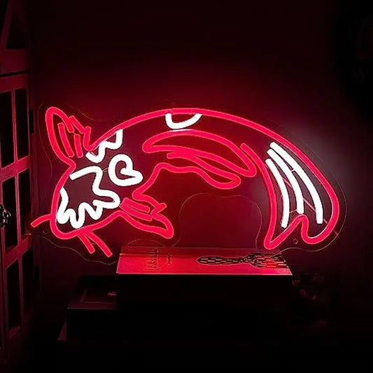 Red Koi Fish Neon Sign