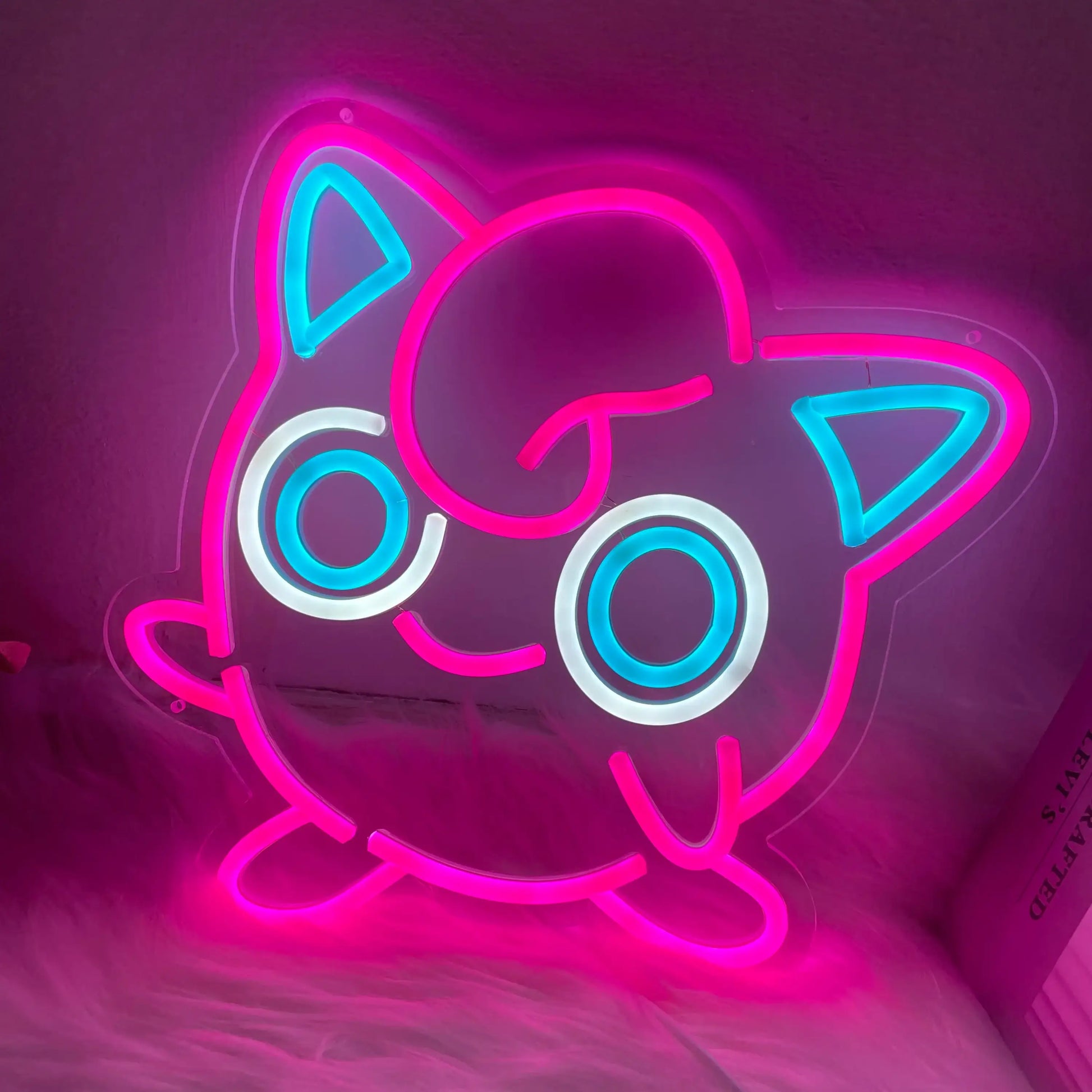 Jiggly Puff Pink Neon Sign