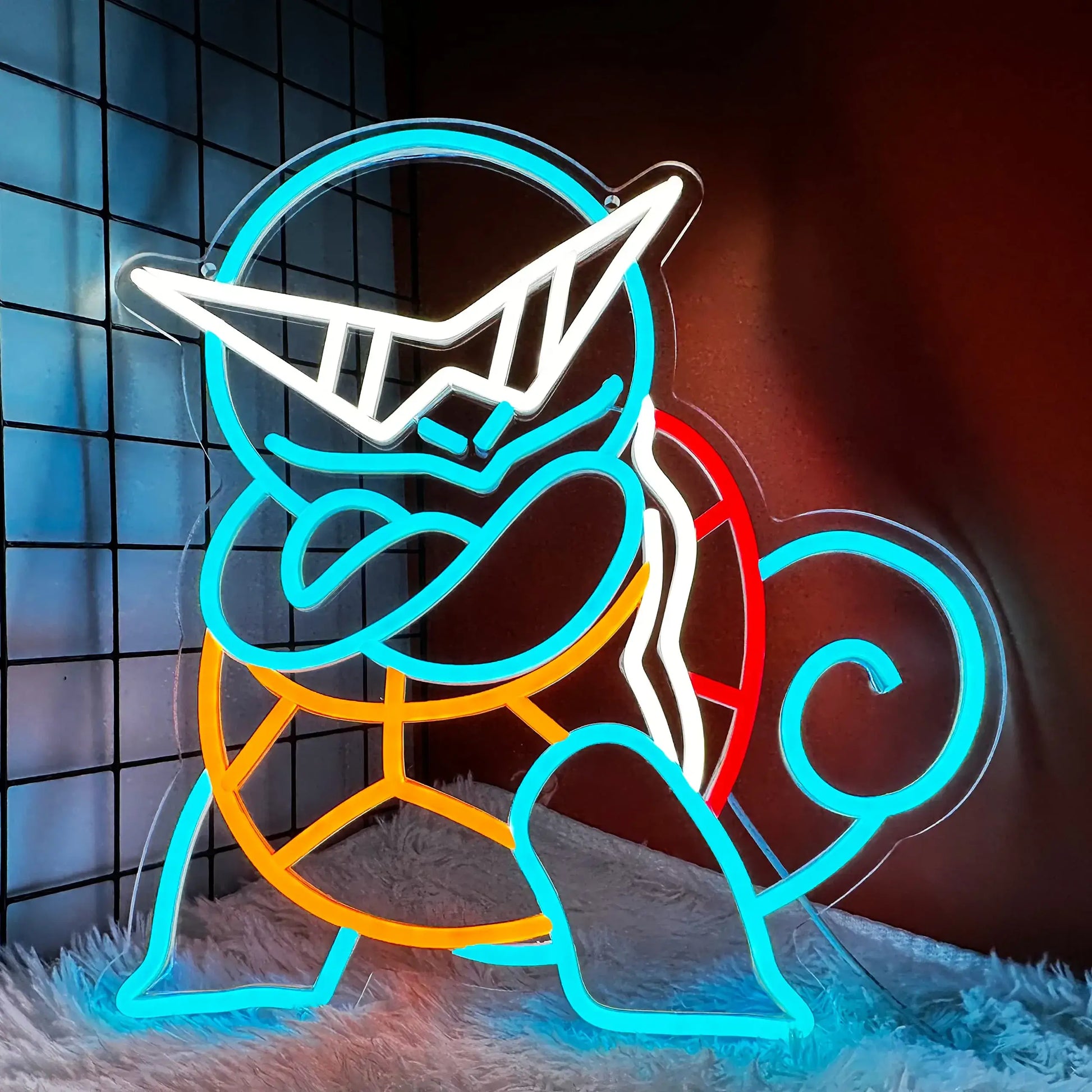 Shiny Glasses Squirtle Neon Sign