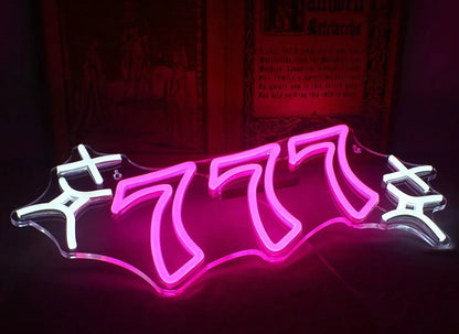 777 Sparkle Neon Sign