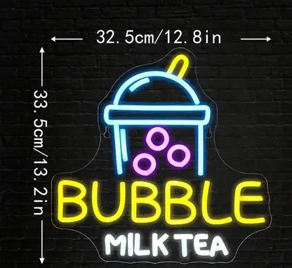 Bubble Milk Tea Neon Sign