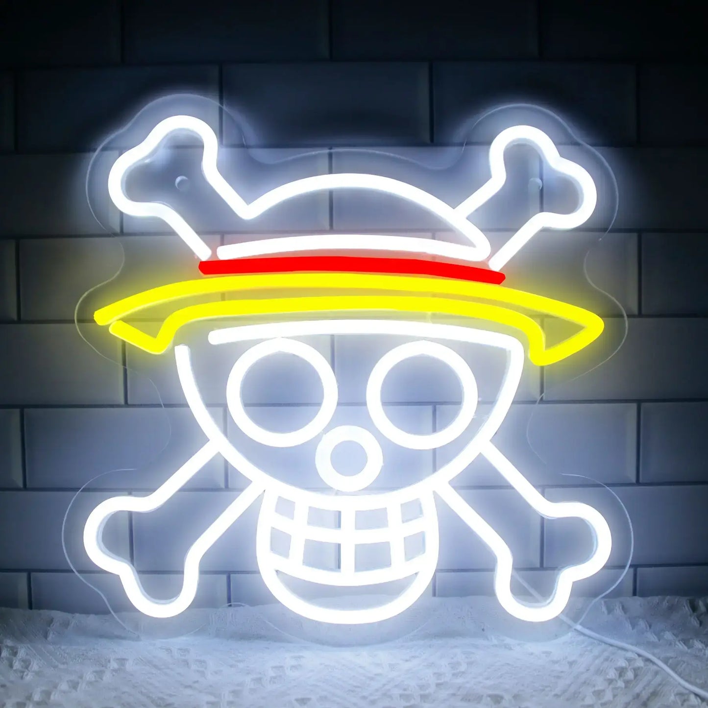 Straw Hat Pirate Neon Sign