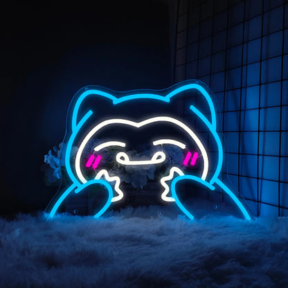 Kawaii Snorlax Neon Sign