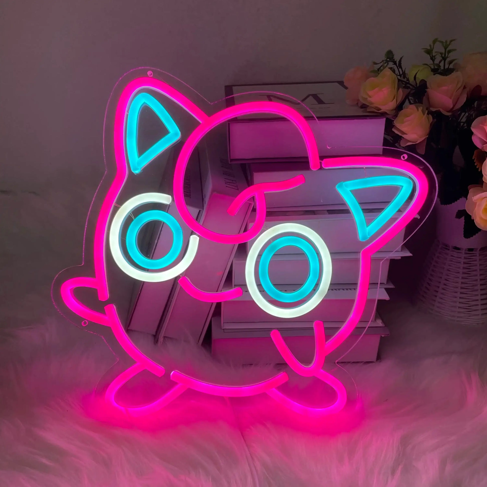 Jiggly Puff Pink Neon Sign