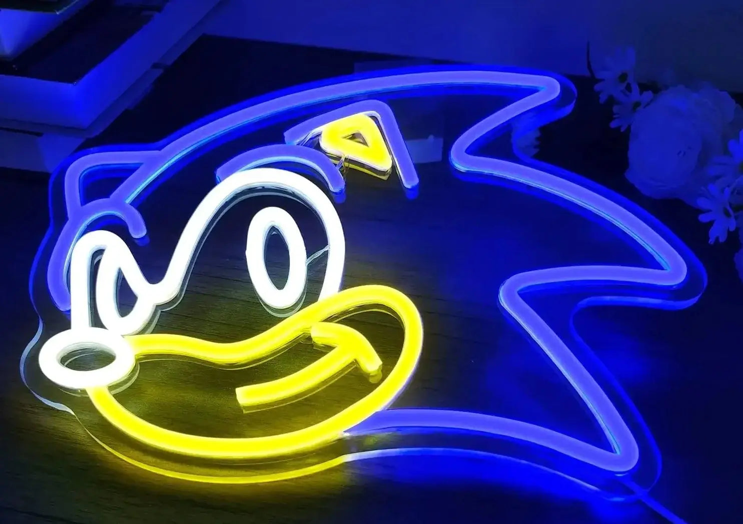 Sonic Blue Neon Sign