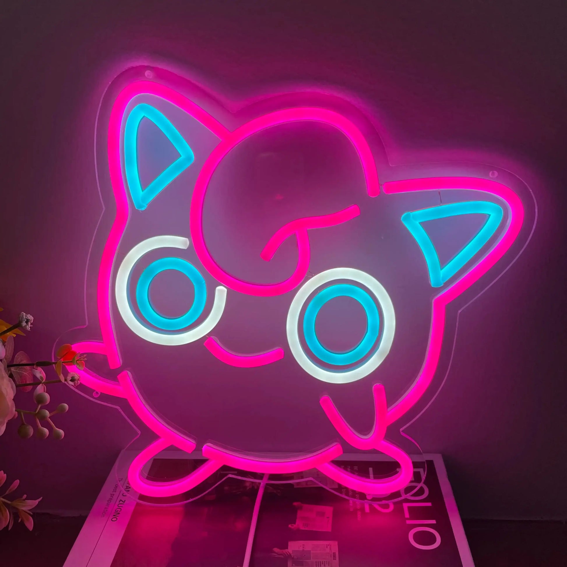 Jiggly Puff Pink Neon Sign