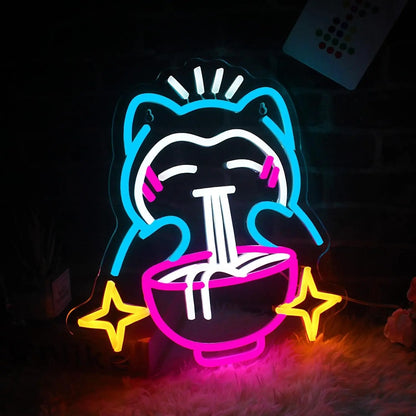 Ramen Snorlax Neon Sign