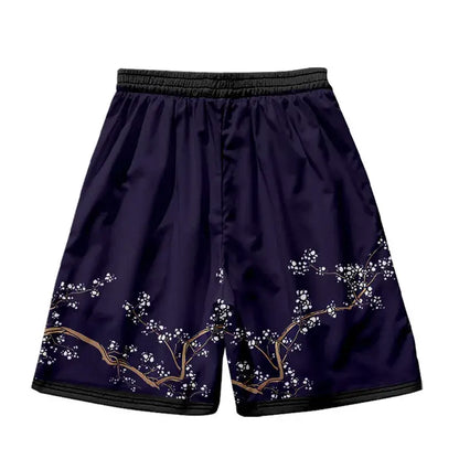 Rising Sun Birds Haori Shorts Set