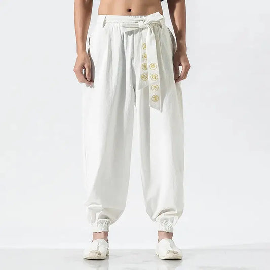 Pantalones Samurai Guerrero Dorado