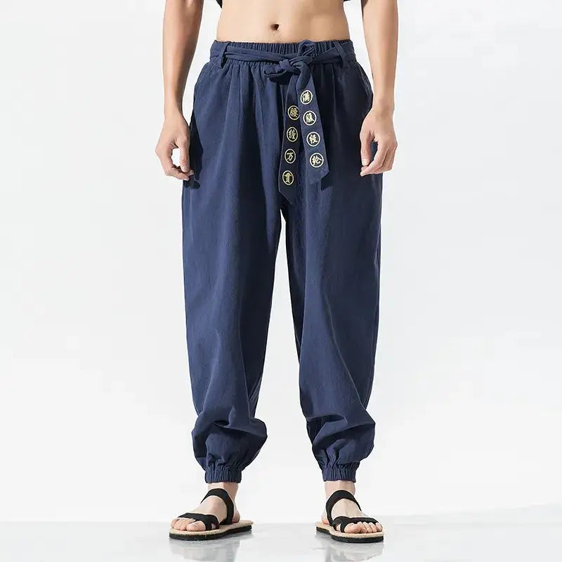 Blue Warrior Samurai Pants
