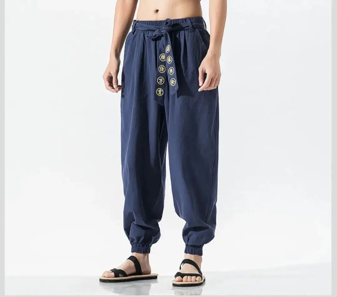 Pantaloni Samurai Guerriero Blu