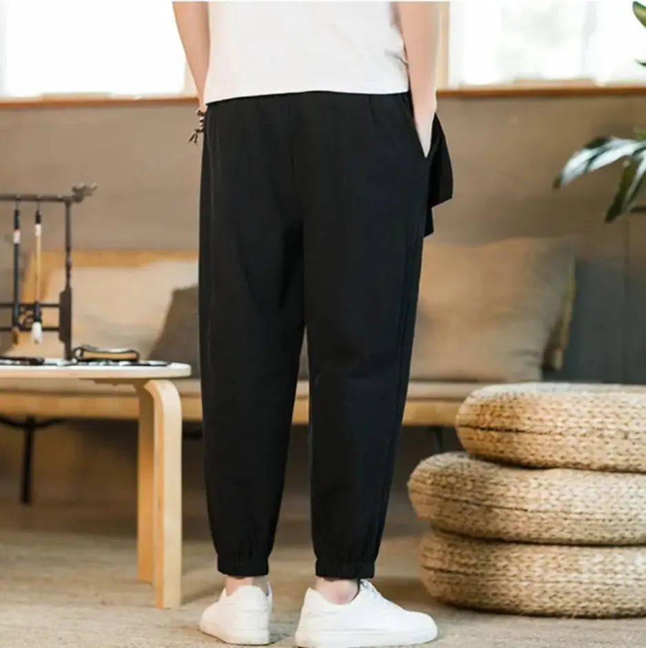 Slim Fit Harem Belt Pants – JAPAN BOX