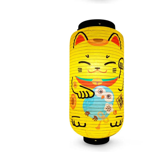 Yellow Neko Cat Lantern
