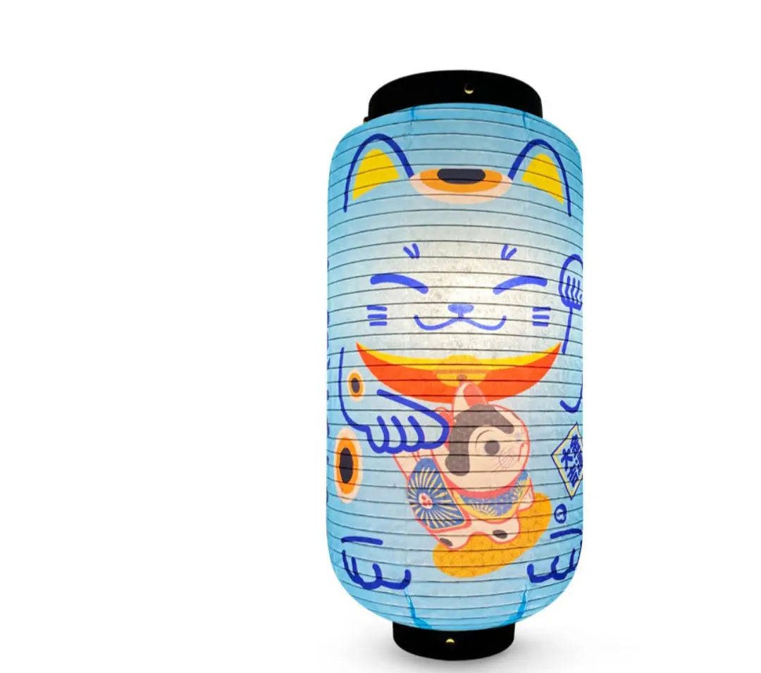 Sky Blue Neko Cat Lantern
