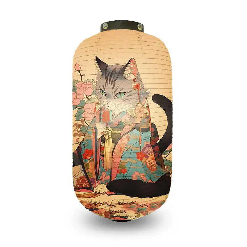 Floral Kimomo Cat Lantern