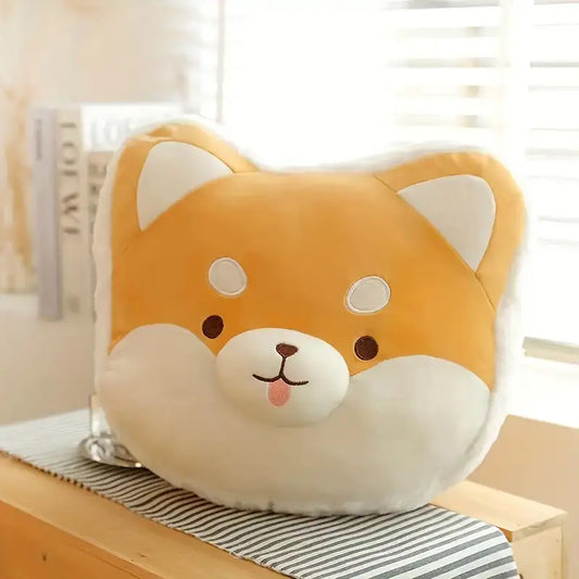 Shiba Smirk Face Pillow