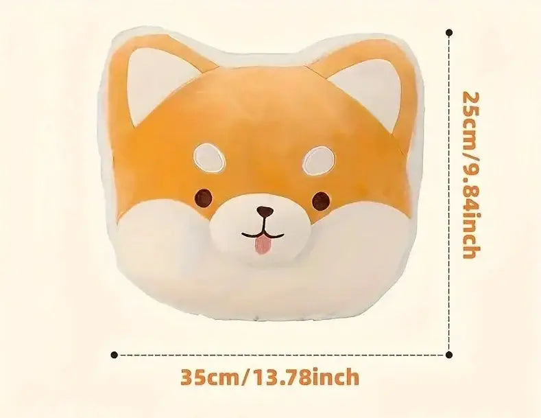 Shiba Smirk Face Pillow