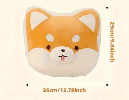 Shiba Smirk Face Pillow