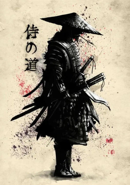 Shinobi Executioner Ink Wash Poster