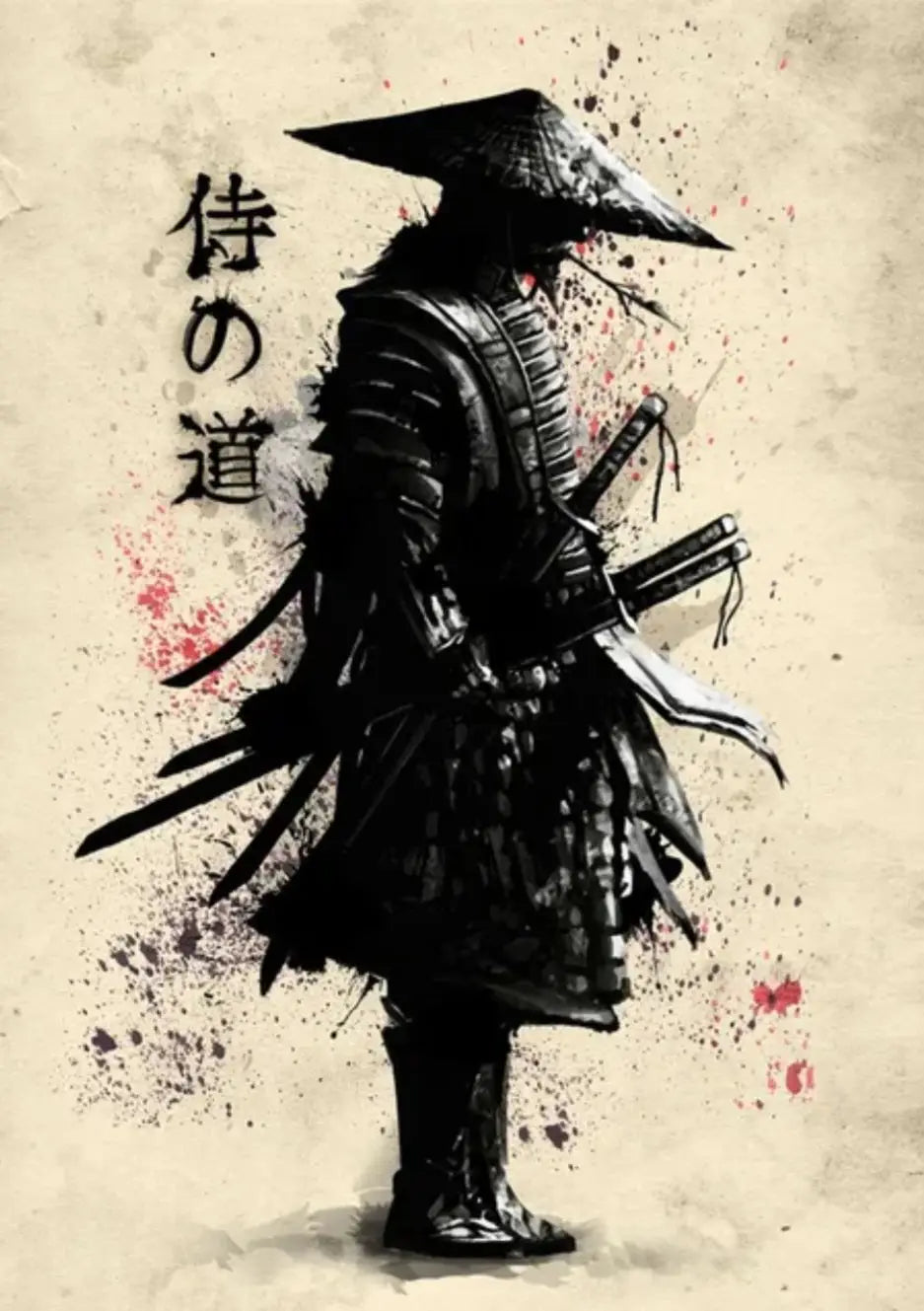 Lavage à l&#39;encre du bourreau Shinobi Poster