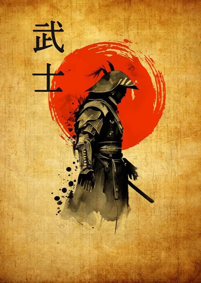 Samurai General Vintage Poster