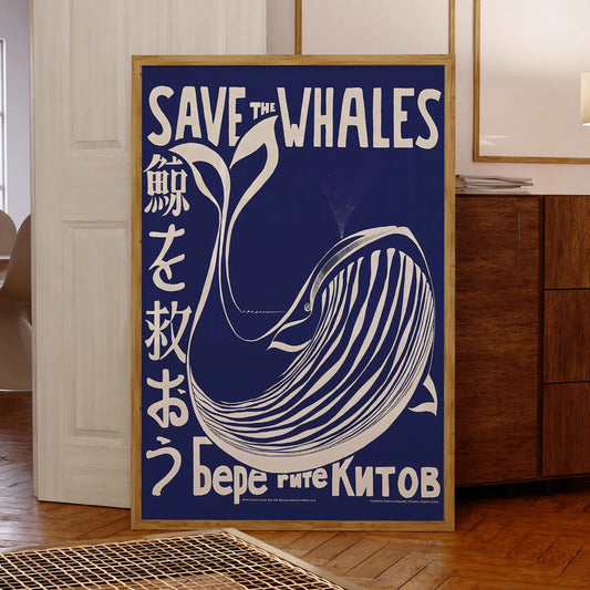 Save The Whales Campaign Poster