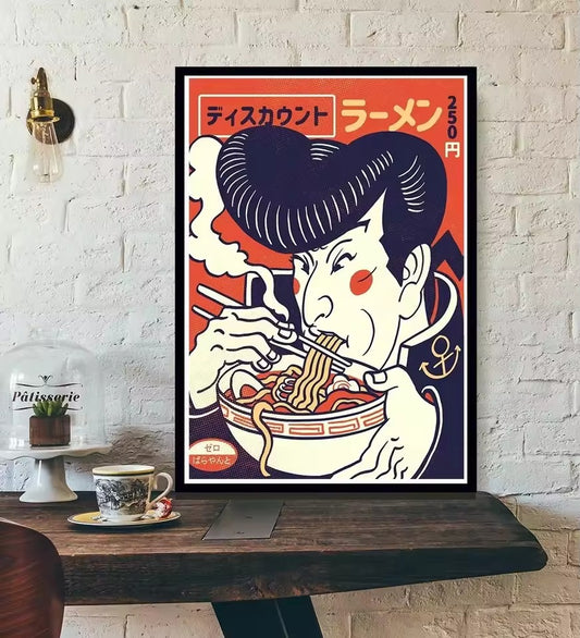 Ramen Sailor Vintage Poster